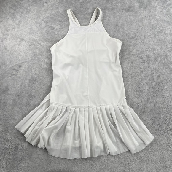 New Balance Dresses & Skirts - New Balance Pleated Mesh Racerback Tennis Dress M White WD71404 Athletic Golf